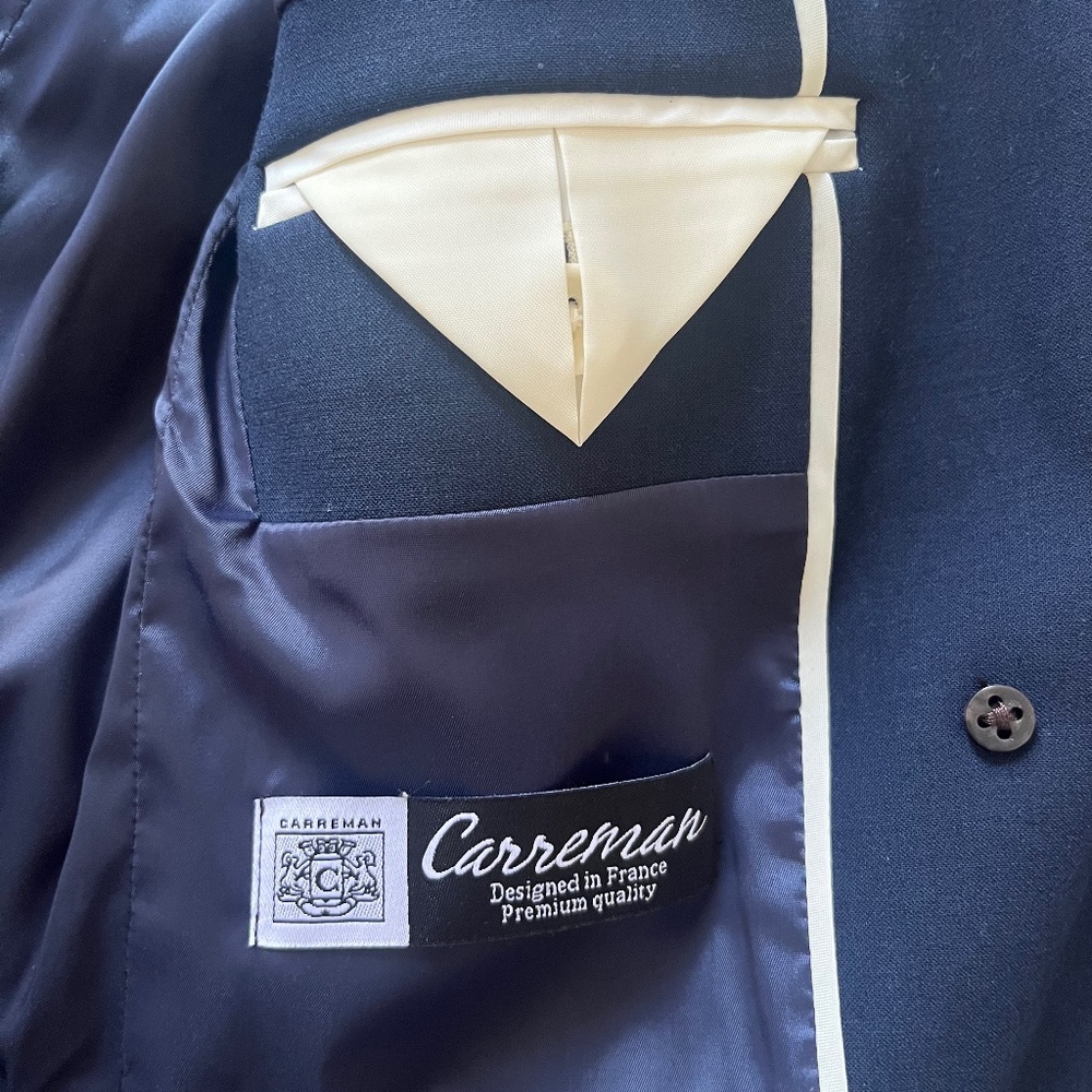 J. Crew navy double breasted blazer in four-season stretch NWT - Picture 4 of 6
